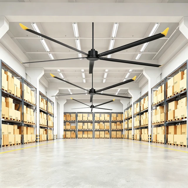 Alt view image 3 of 7 - Large Size Motor Ceiling Fan with Aluminum Blades, Speed Remote Control Adjust Height Down Rods Commercial Ceiling Fan