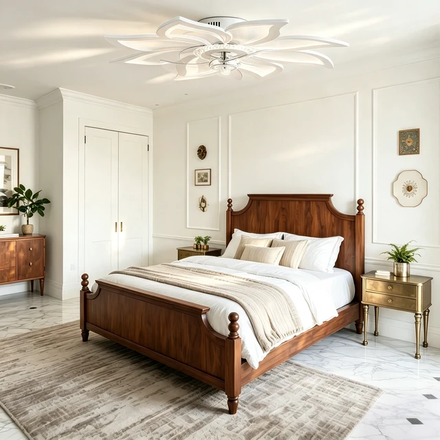 Alt view image 3 of 7 - Ceiling Fan with Lights Remote Control, Blades Inchwhite Ceiling Fan with Speeds 3 Light Color Low Profile Flush Mount