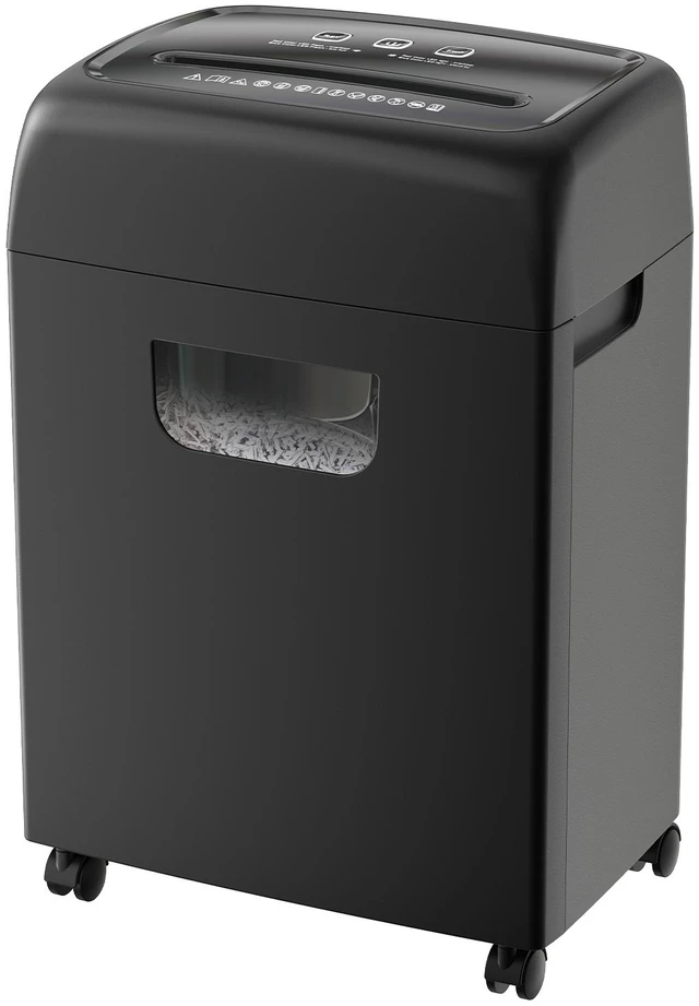 Main image of Paper Shredder, Sheet High Security Level Heavy Duty Paper Card Shredder for 5.28 Gallons Pullout Waste Bin ETL, Black