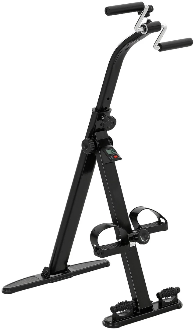 Main image of Pedal Exerciser, Foldable Hand Arm Knee and Leg Exercise Bike Height Adjustable with Lcd Monitor and Foot Massage