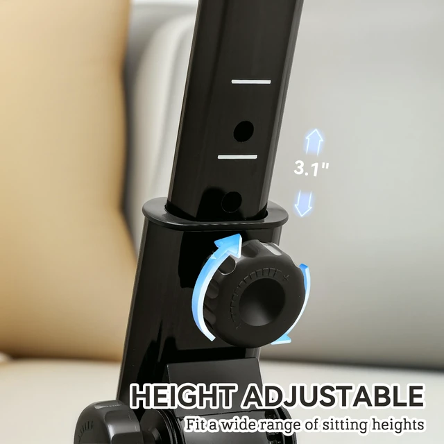 Alt view image 6 of 7 - Pedal Exerciser, Foldable Hand Arm Knee and Leg Exercise Bike Height Adjustable with Lcd Monitor and Foot Massage