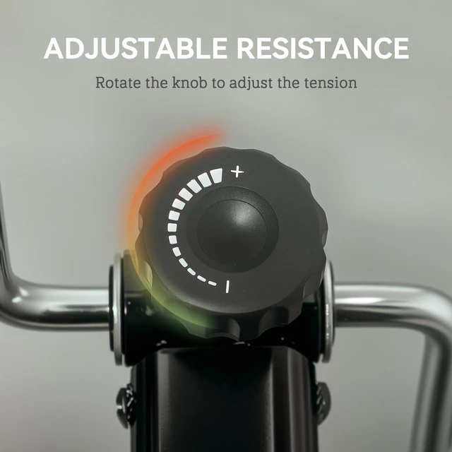 Alt view image 7 of 7 - Pedal Exerciser, Foldable Hand Arm Knee and Leg Exercise Bike Height Adjustable with Lcd Monitor and Foot Massage