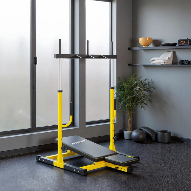Alt view image 2 of 7 - Vertical Leg Press Machine, Capacity Leg Strength Training Machine with Adjustable Back and Head Positions for Gym 1