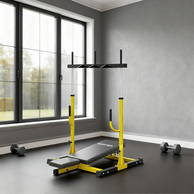 Alt view image 7 of 7 - Vertical Leg Press Machine, Capacity Leg Strength Training Machine with Adjustable Back and Head Positions for Gym 1