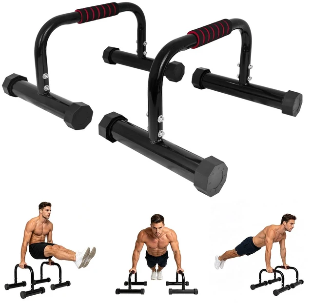 Alt view image 4 of 5 - Parallettes Bar, 12 Inch Push Bar and Calisthenics with Foam Handles Non-Slip Handstand Bars Calisthenics Equipment