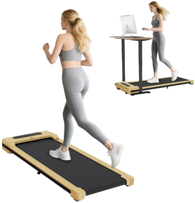Main image of Walking Pad, Under Desk Treadmill with Remote Control Transport Wheels and LED Display Quiet Walking Jogging Machine