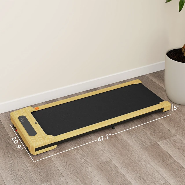 Alt view image 7 of 7 - Walking Pad, Under Desk Treadmill with Remote Control Transport Wheels and LED Display Quiet Walking Jogging Machine