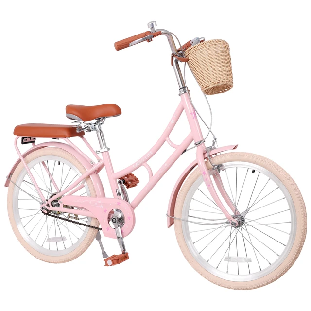 Alt view image 7 of 7 - 22 Inch Beach Cruiser Bike for Girls, Commuter Bicycle with Front Basket High Carbon Steel Frame City Bike for Outdoor