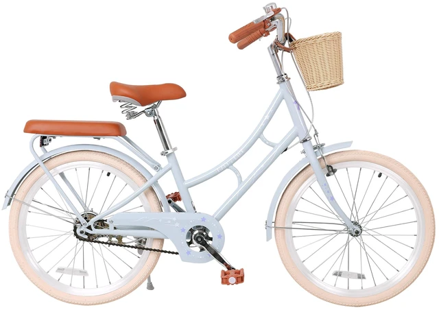Main image of 22 Inch Beach Cruiser Bike for Girls, Commuter Bicycle with Front Basket High Carbon Steel Frame City Bike for Outdoor