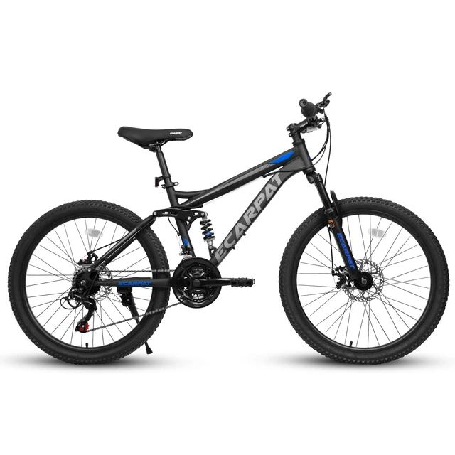 Alt view image 2 of 7 - Mountain Bike 26 Inch Wheels, Speed Full Suspension Mens Womens Trail Commuter City Mountain Bike Carbon Steel Frame