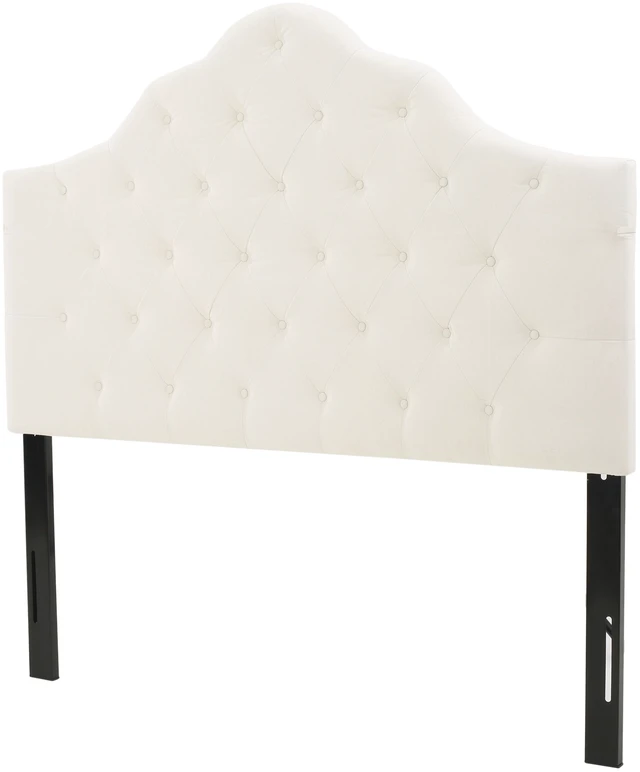 Alt view image 2 of 7 - Tufted Upholstered Headboard Queen Size, Solid Head Board with Metal Legs Adjustable Height Queen Headboard Fabric