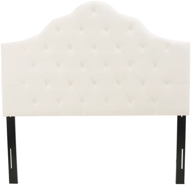 Alt view image 5 of 7 - Tufted Upholstered Headboard Queen Size, Solid Head Board with Metal Legs Adjustable Height Queen Headboard Fabric