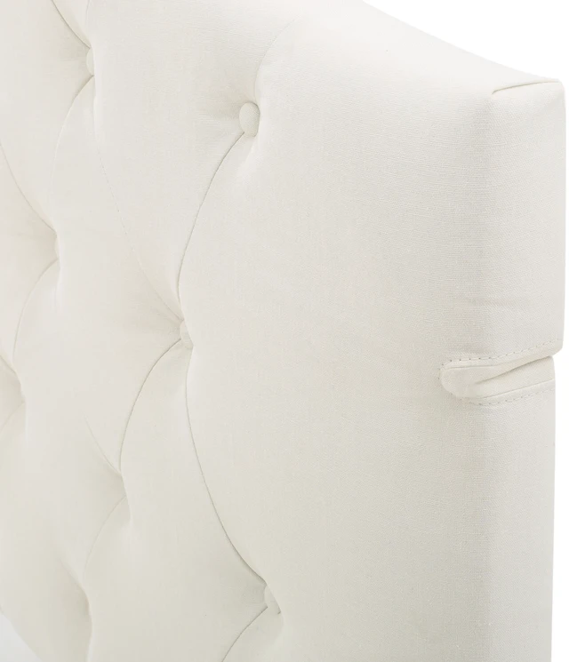 Alt view image 7 of 7 - Tufted Upholstered Headboard Queen Size, Solid Head Board with Metal Legs Adjustable Height Queen Headboard Fabric