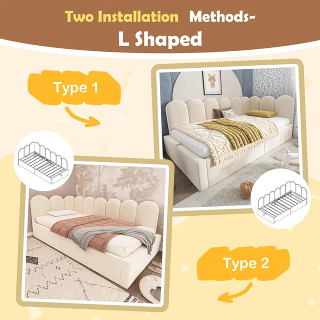 Alt view image 3 of 7 - Old SKU Upholstered Daybed Bed with Storage, Ottoman Bed Twin Size Single Sofa Daybed with Hydraulic Storage Frame