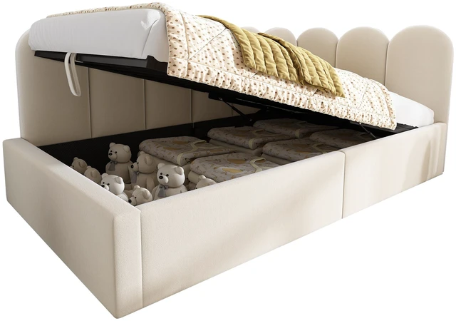 Alt view image 6 of 7 - Old SKU Upholstered Daybed Bed with Storage, Ottoman Bed Twin Size Single Sofa Daybed with Hydraulic Storage Frame