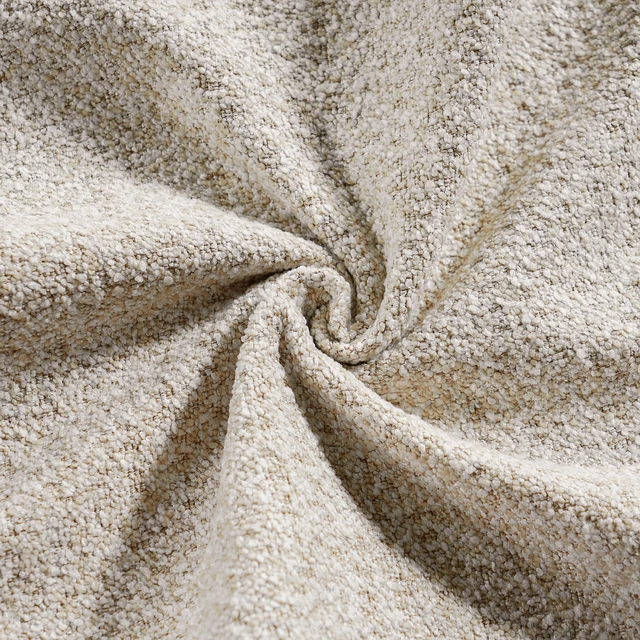 Alt view image 7 of 7 - Double Pillow Upholstered Design, Skin Textured Fabric King, Beige Cream, Wood and Fabric, Beds Frames Bases
