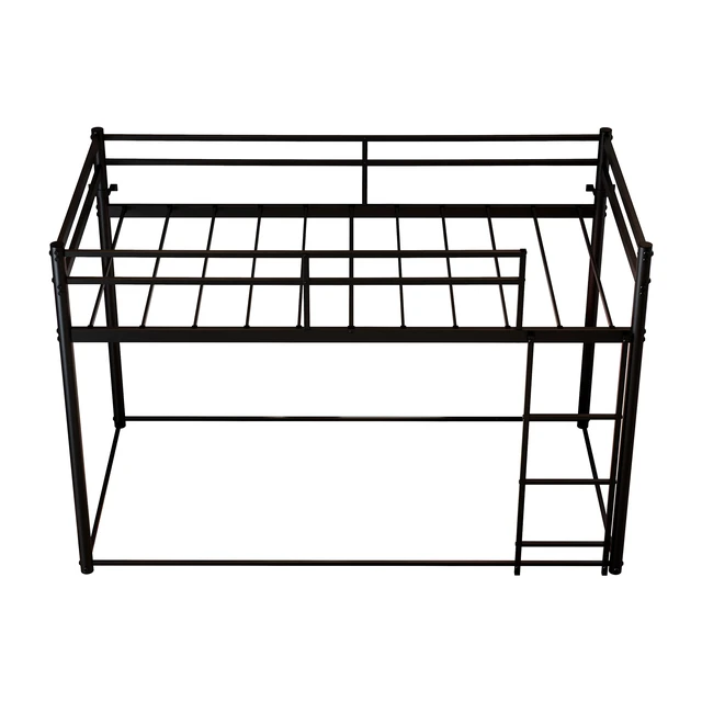 Alt view image 7 of 7 - Twin Low Loft Bed for Kids and Teens, Heavy Duty Metal Frame with 36.3 Inch Under Bed Play Space Cushioned Ladder 10.9