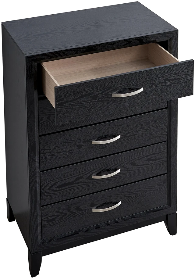 Alt view image 6 of 7 - Chest, Black, Wood, Dressers Chests Wardrobes