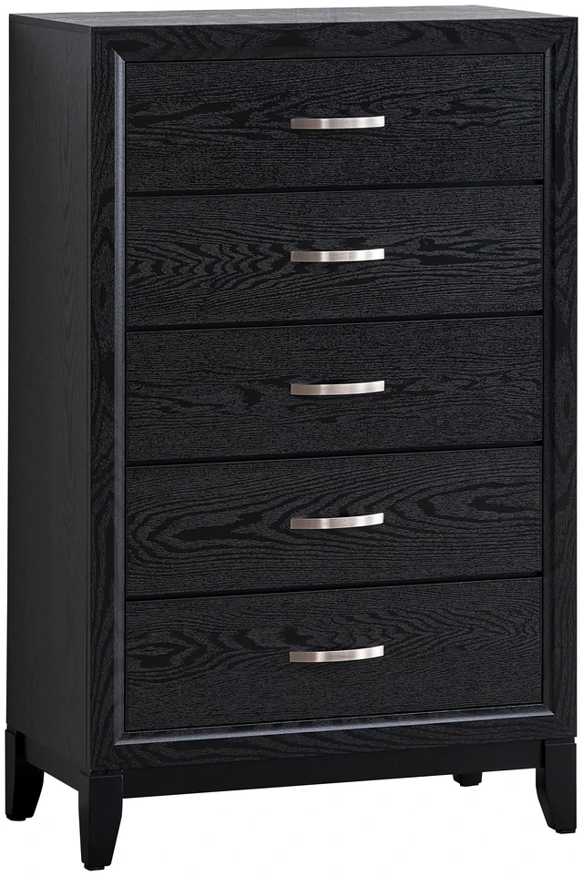 Alt view image 3 of 7 - Chest, Black, Wood, Dressers Chests Wardrobes