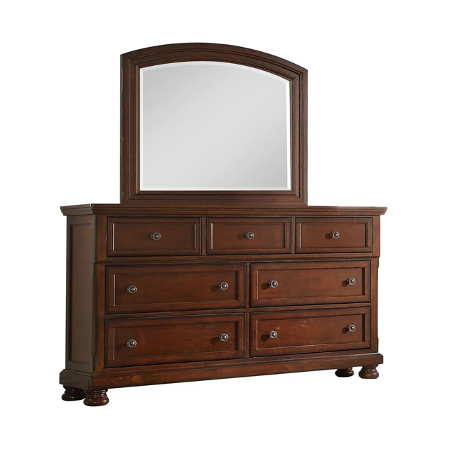 Alt view image 2 of 5 - Baltimore Wood Frame Mirror in Color, Walnut, Makeup Vanities