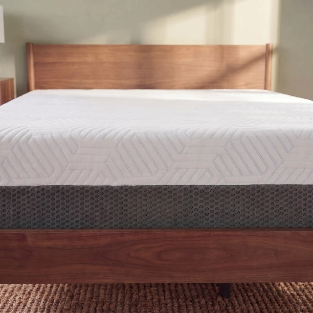 Alt view image 4 of 7 - 10 Inch Twin Medium Firm Gel Memory Foam Mattress with Temperature Regulating Cover, Grey White, Mattresses