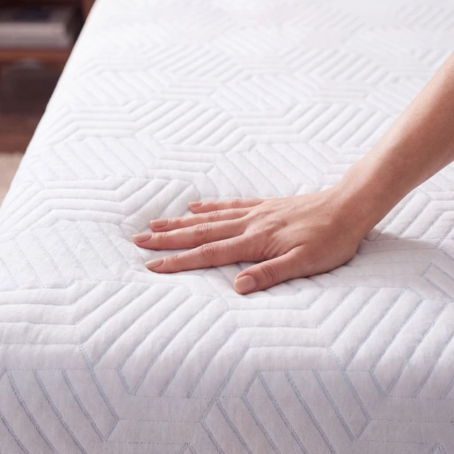 Alt view image 4 of 7 - 8 Inch King Firm Gel Memory Foam Mattress with Temperature Regulating Cover, Grey White, Mattresses