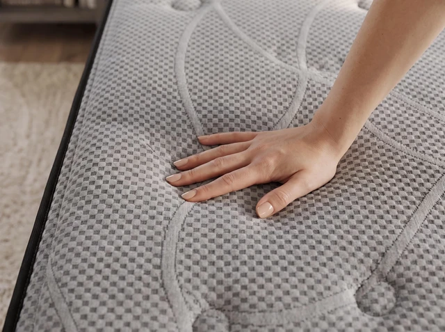 Alt view image 7 of 7 - Hybrid 12 Inch Medium Firm Twin Mattress with Pocketed Coil System, Black Gray, Foam and Spring, Mattresses