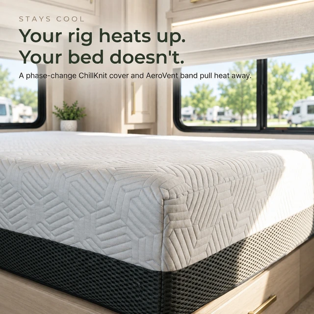 Alt view image 5 of 7 - 8 Inch Bunk 75 30 in Firm Gel Memory Foam Mattress with Temperature Regulating Cover, Grey White, Mattresses