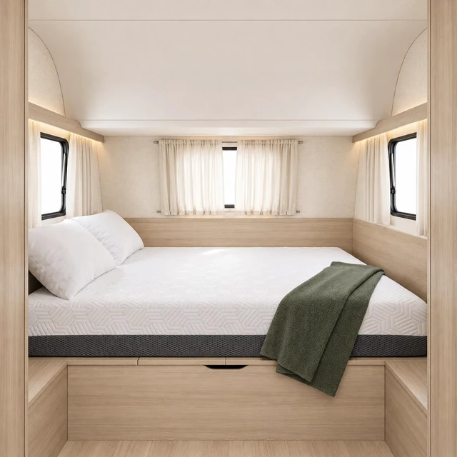 Main image of 8 Inch Bunk 75 30 in Firm Gel Memory Foam Mattress with Temperature Regulating Cover, Grey White, Mattresses