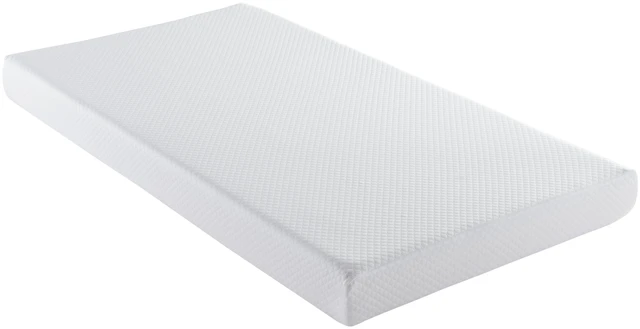 Main image of Twin Size 5 Inch Medium Firm Memory Foam Mattress, White, Foam and Polyester, Mattresses