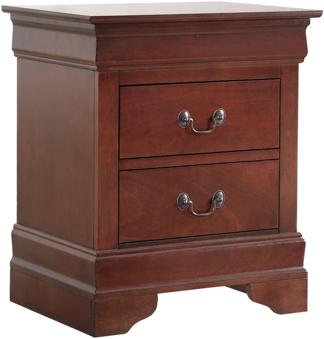 Alt view image 2 of 6 - Charming Cherry Finish Nightstand, Particle Board