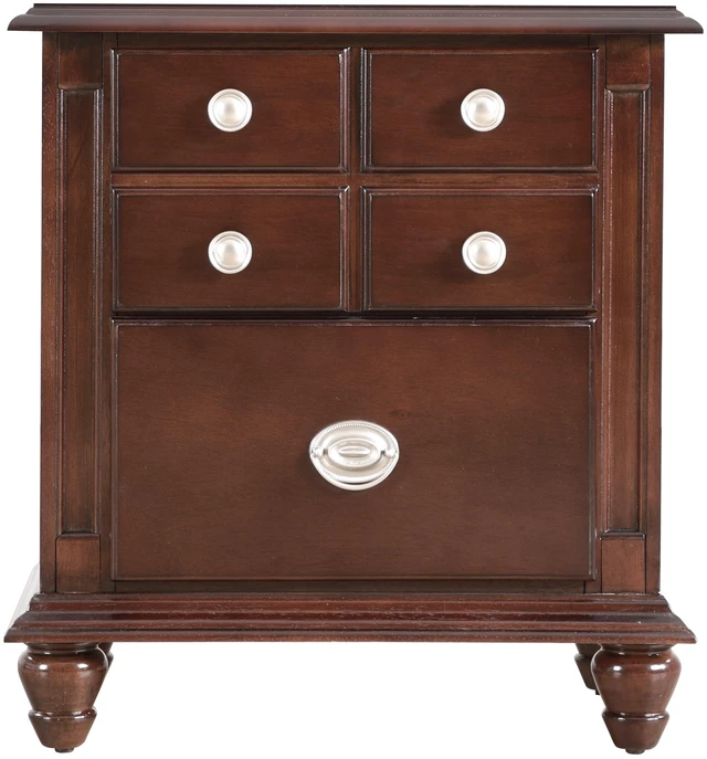 Alt view image 6 of 7 - Summit Night Stand, Cappuccino, Particle Board, Nightstands