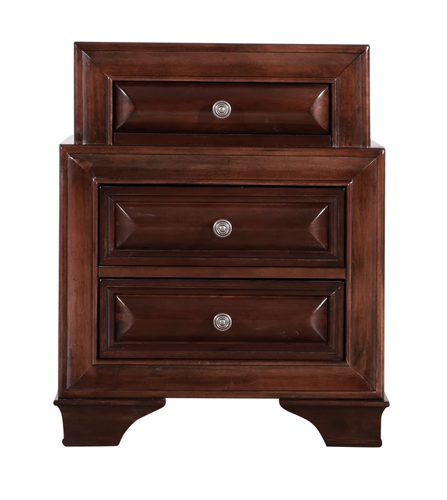 Alt view image 6 of 7 - Vita Nightstand, Cappuccino, Particle Board