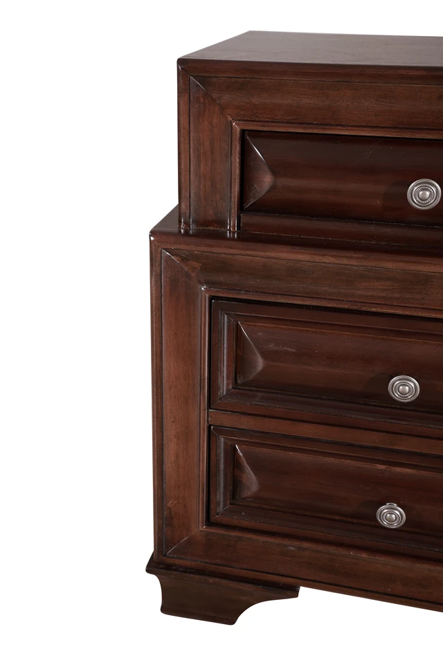 Alt view image 4 of 7 - Vita Nightstand, Cappuccino, Particle Board