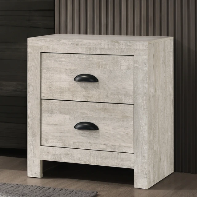Alt view image 4 of 5 - Nightstand with Drawer Bedside Storage Natural Finish Compact Design, Wood