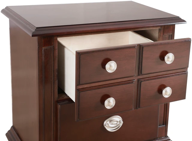 Alt view image 3 of 7 - Summit Night Stand, Cappuccino, Particle Board, Nightstands