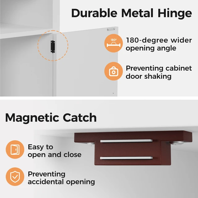 Alt view image 5 of 7 - End Table with Charging Station Set, Night Stand with Storage Cabinet and Shelf Tall Wooden Bedside Table for Living