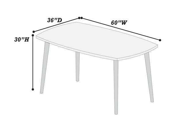 Alt view image 6 of 7 - 1 pc Dining Table Wooden Top Rich Wood Tone Rectangle Table Furniture, Walnut, MDF, Acacia and Plywood