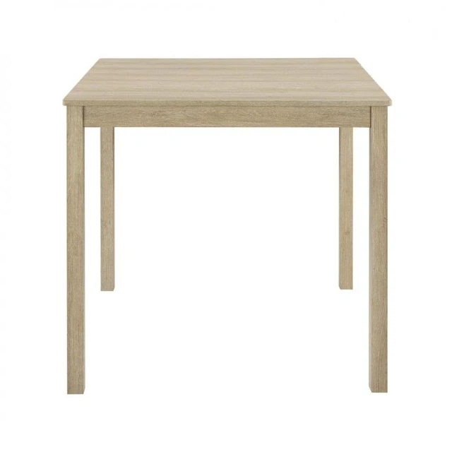 Alt view image 4 of 7 - Square Counter Height Dining Table, Solid Dining Table, Light Oak, Rubber Wood