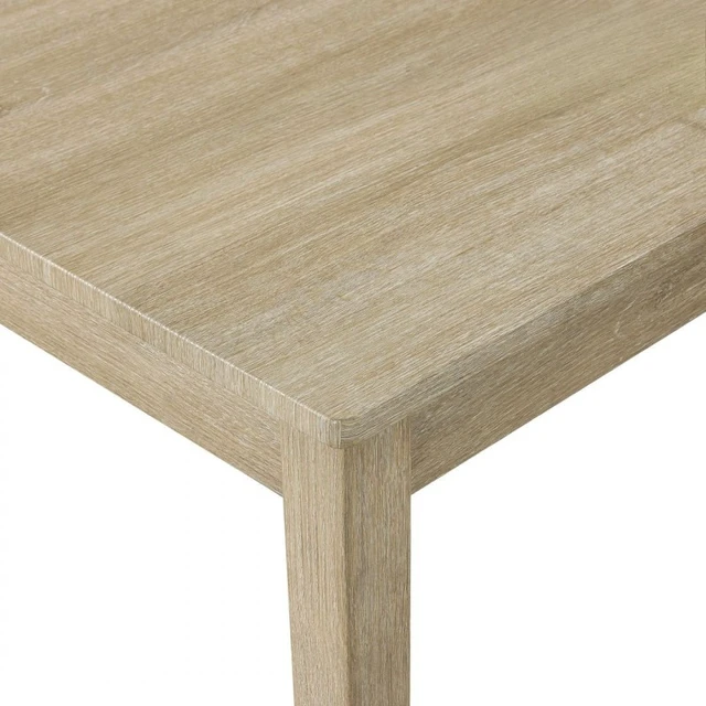 Alt view image 4 of 7 - 5 pc Dining Set, Square Dining Table with Fabric Upholstered Side Chairs, Light Oak, Rubber Wood, Kitchen Sets