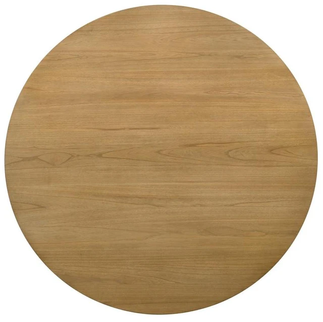 Alt view image 5 of 5 - Driftwood Finish 47 Inch Round Dining Table with Pedestal Base, Wood