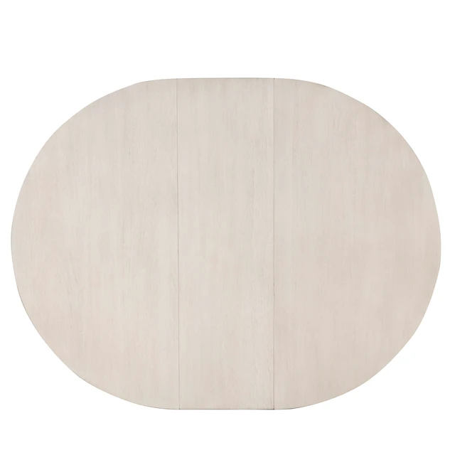 Alt view image 7 of 7 - Dining Round Table Kitchen Table for Dining, Dinette Breakfast Nook, Antique White, Solid Wood and MDF
