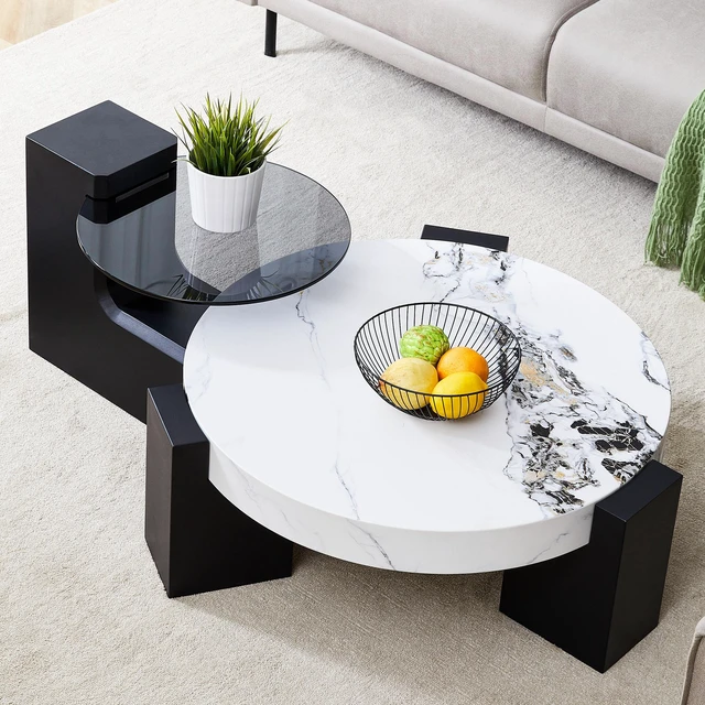 Main image of Detachable Double Decker Coffee Table, Design More Precious and the Detachable Design Can Make the Use Space More