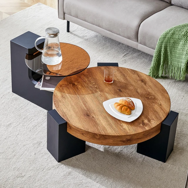 Main image of Detachable Double Decker Coffee Table, Design More Precious and the Detachable Design Can Make the Use Space More