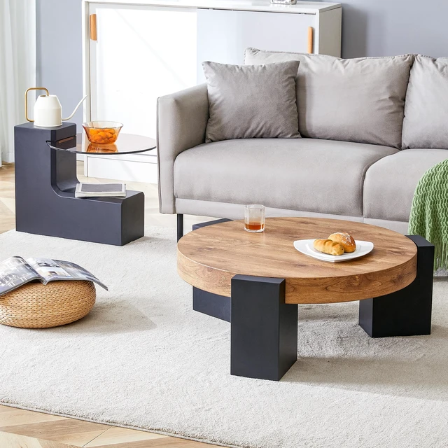 Alt view image 5 of 7 - Detachable Double Decker Coffee Table, Design More Precious and the Detachable Design Can Make the Use Space More