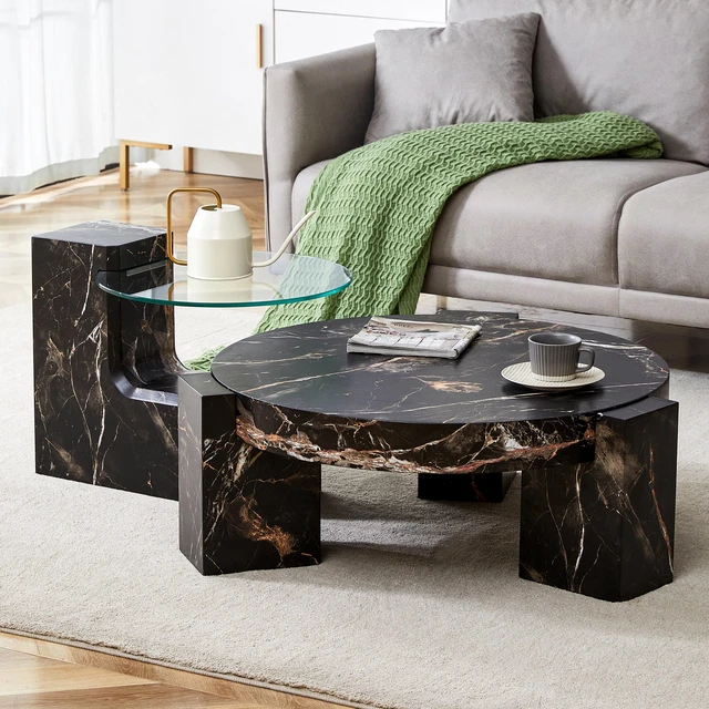 Alt view image 3 of 7 - Detachable Double Decker Coffee Table, Design More Precious and the Detachable Design Can Make the Use Space More