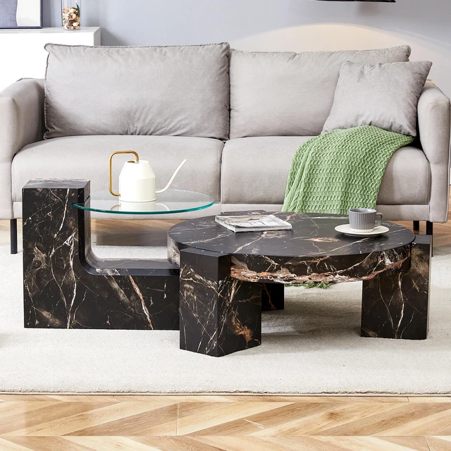 Alt view image 4 of 7 - Detachable Double Decker Coffee Table, Design More Precious and the Detachable Design Can Make the Use Space More