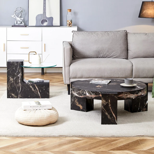 Alt view image 2 of 7 - Detachable Double Decker Coffee Table, Design More Precious and the Detachable Design Can Make the Use Space More