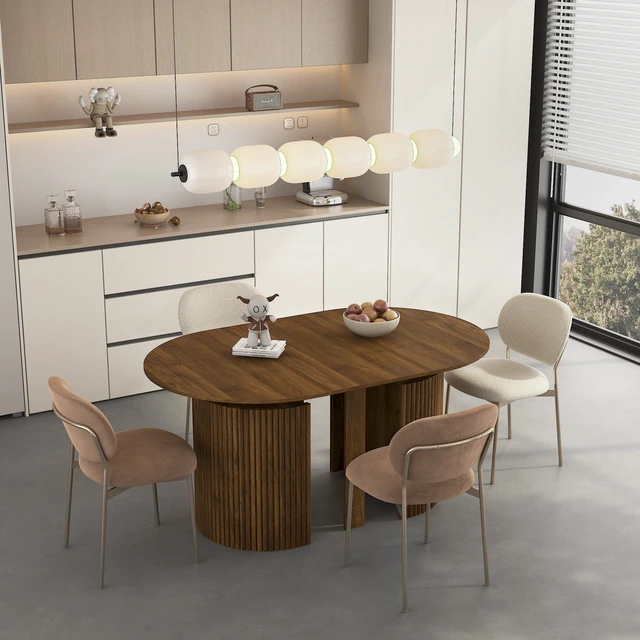 Alt view image 2 of 7 - Extendable Foldable Dining Table for 1 to 10 People, Multifunctional Rectangle Expandable Console Kitchen Living