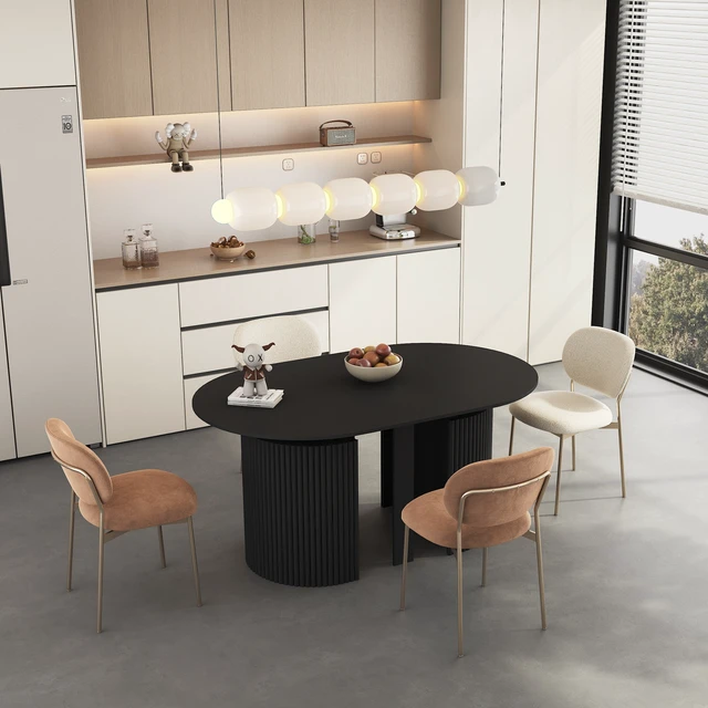 Alt view image 4 of 7 - Extendable Foldable Dining Table for 1 to 10 People, Multifunctional Rectangle Expandable Console Kitchen Living